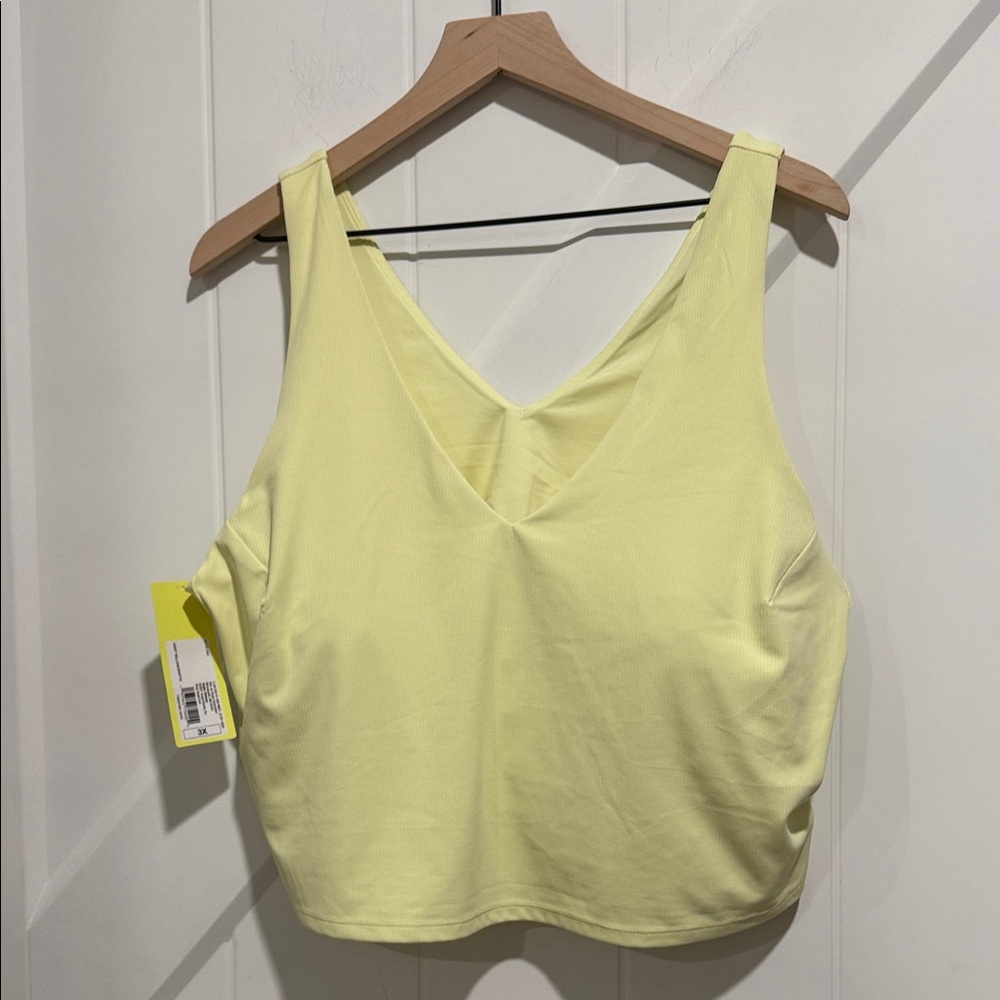All in Motion Light Yellow Active Tank with Built in Bra
